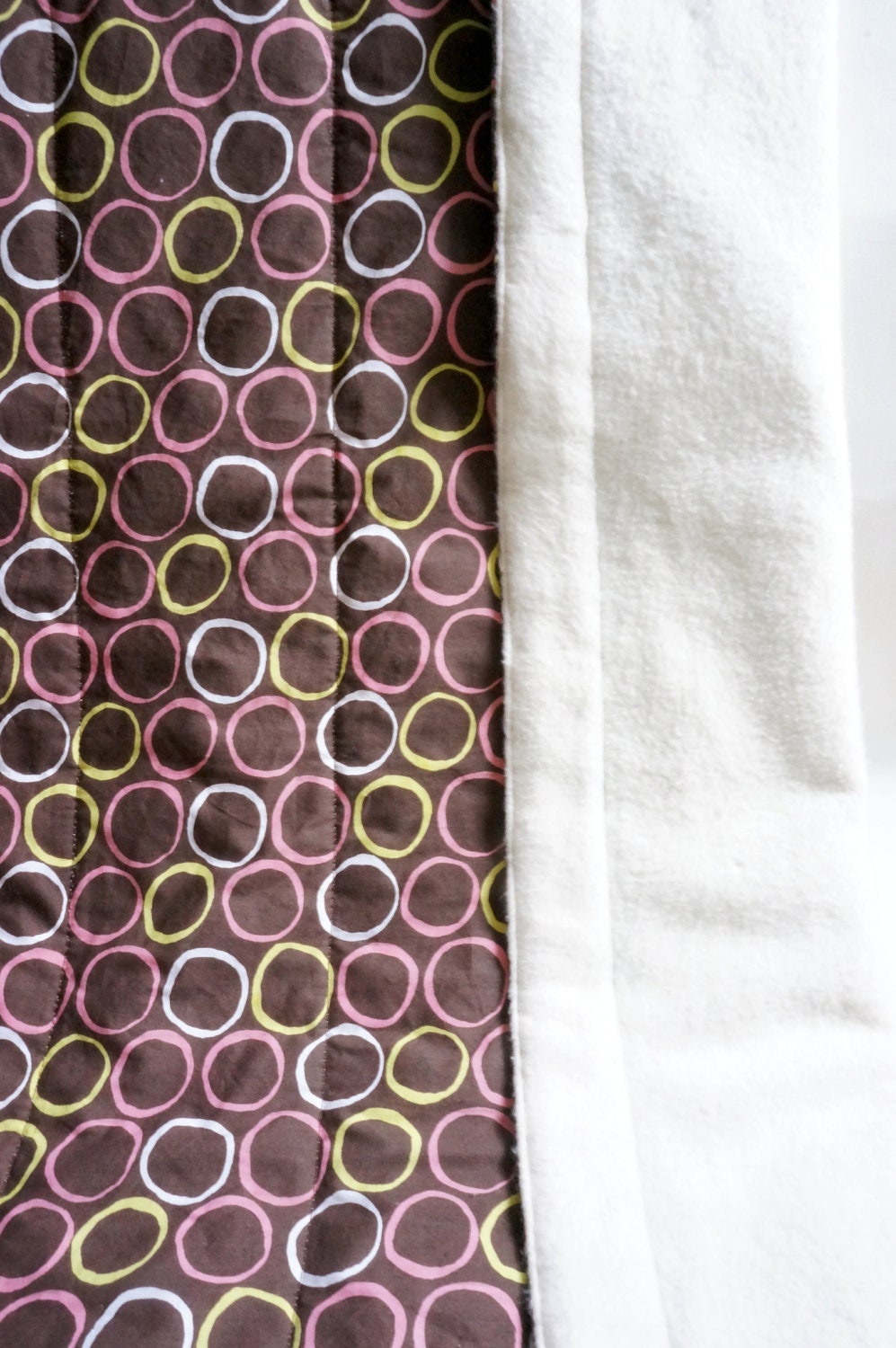 Organic Quilt - Circles in Pink