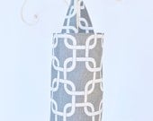 Plastic Bag Dispenser in Dark Grey Lattice Doggie Do Bag Holder