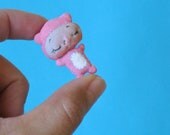 Bianca the Baby Bear a One of a Kind Miniature Cloth Doll by BEBE BABIES