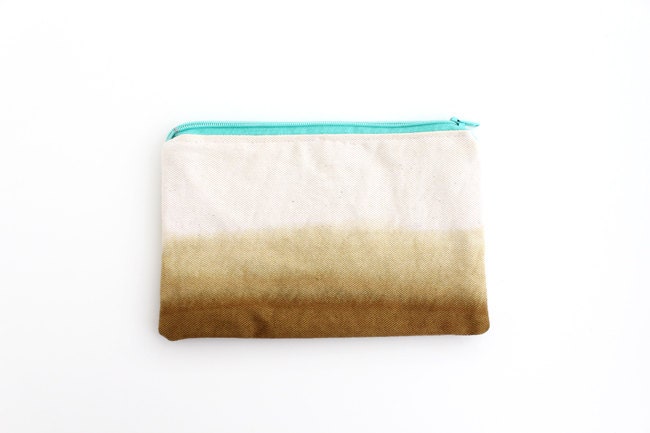 Brown dyed pouch