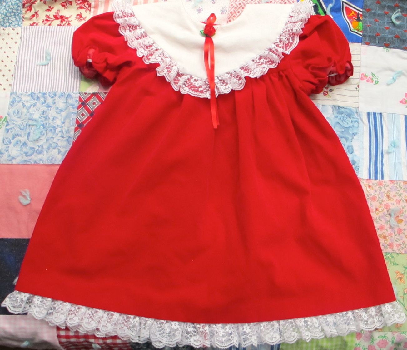 Red Velvet Dress 4T