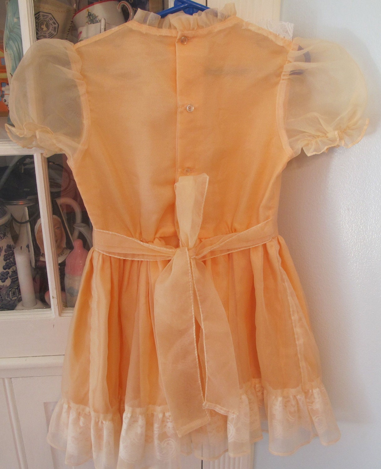 Peach Party Dress 4T-5T