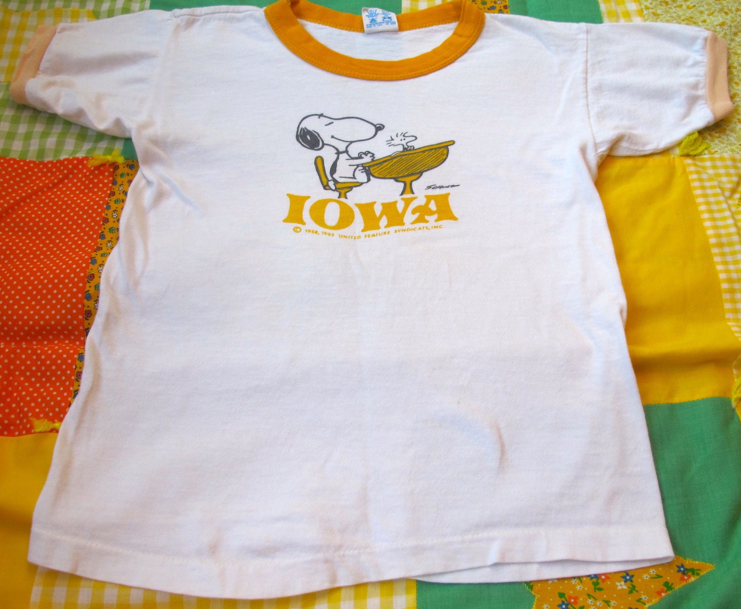Snoopy Ringer T-Shirt Kids Small