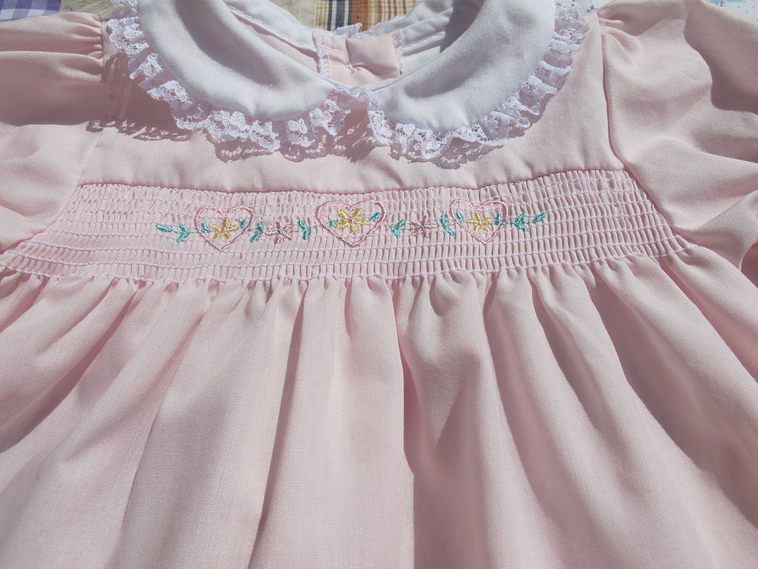 Valentine Smocked Dress 0-3 Months