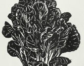 Tat Soi Hand-printed Block Print