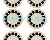Digital Collage Sheet of ViewMaster Reels - DIY you print - INSTANT DOWNLOAD