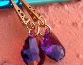 Gypsy Amethyst Crystal Earrings