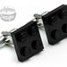 Jet Black Tile Cufflinks :) made with LEGO bricks