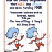 Custom Printable Dr Seuss Thing 1 & Thing 2 Birthday Party Invitation