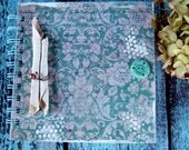 Blank Journal, Agenda, diary, Notebook, Handmade, Spiral Bound, 6" x 6"