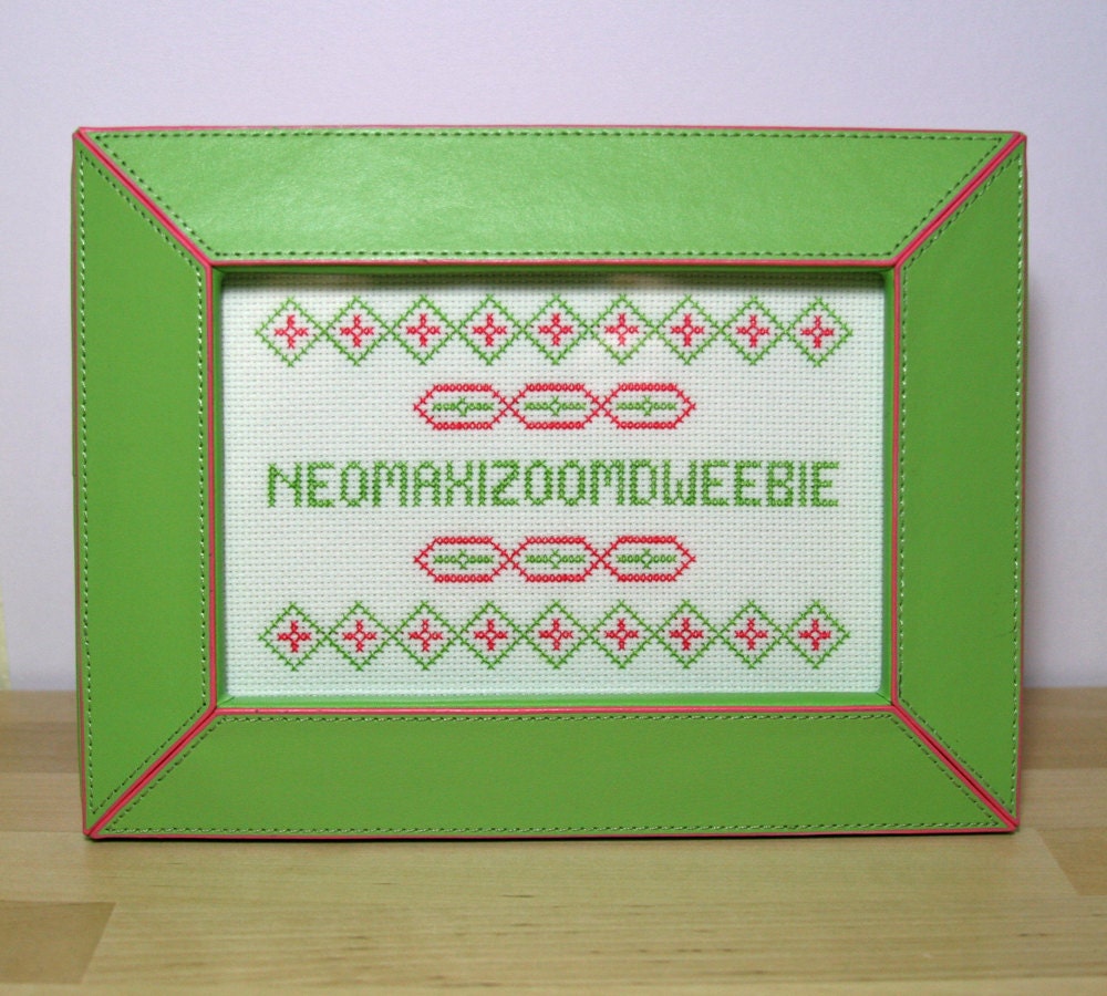 Neomaxizoomdweebie - Framed Cross Stitch