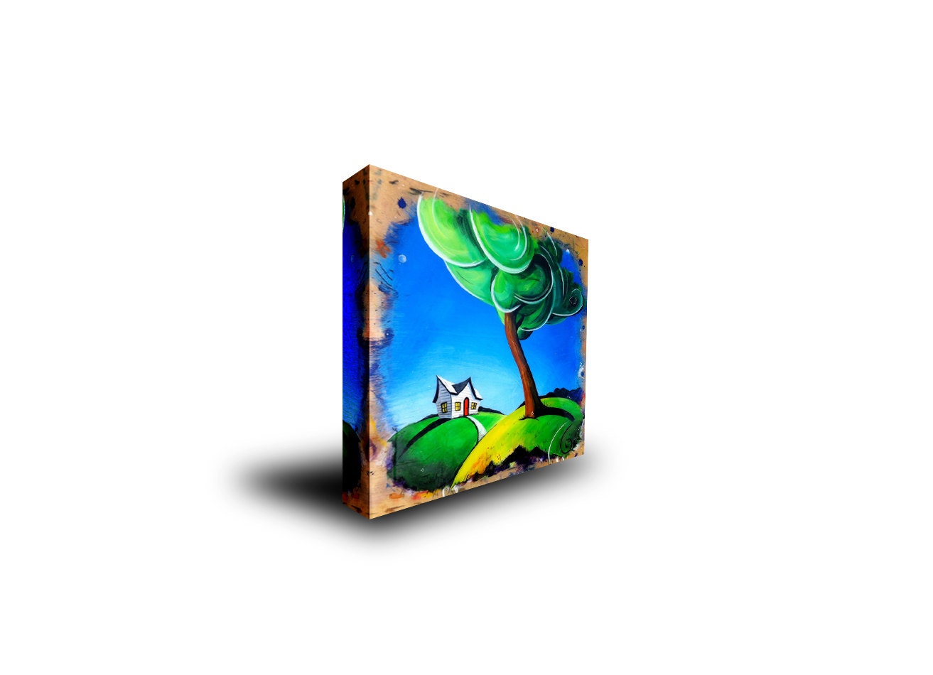 Dangeruss House - 12x12 Gallery Wrapped Giclee Print on Canvas
