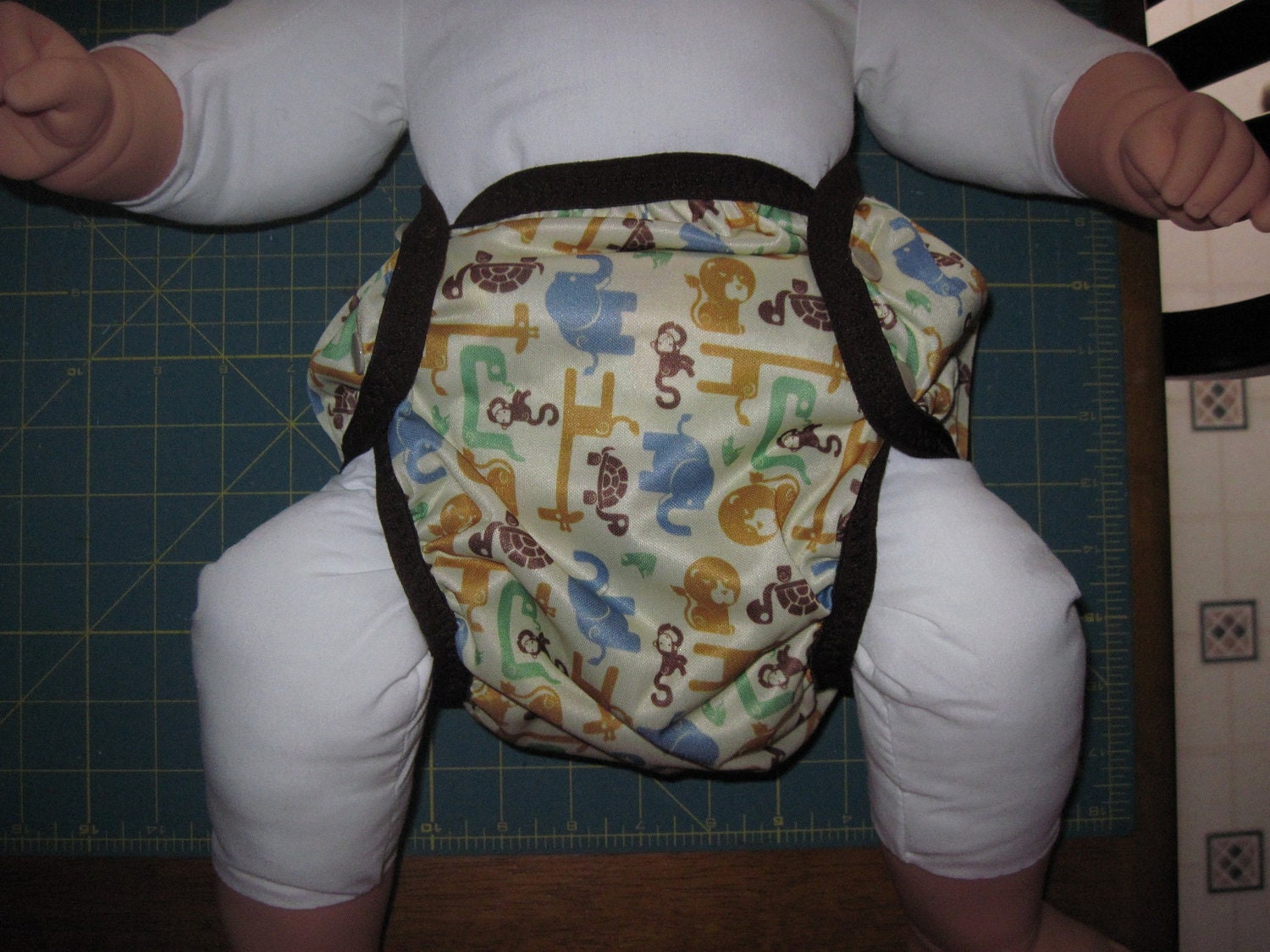 Safari Print PUL Diaper Cover sizes XS to XL