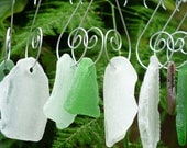 NATURAL ELEMENTS...10 sea glass ornaments - gift guide - holidays