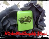 WBN All Hail Green Fused Stained Glass Work Badge Holder