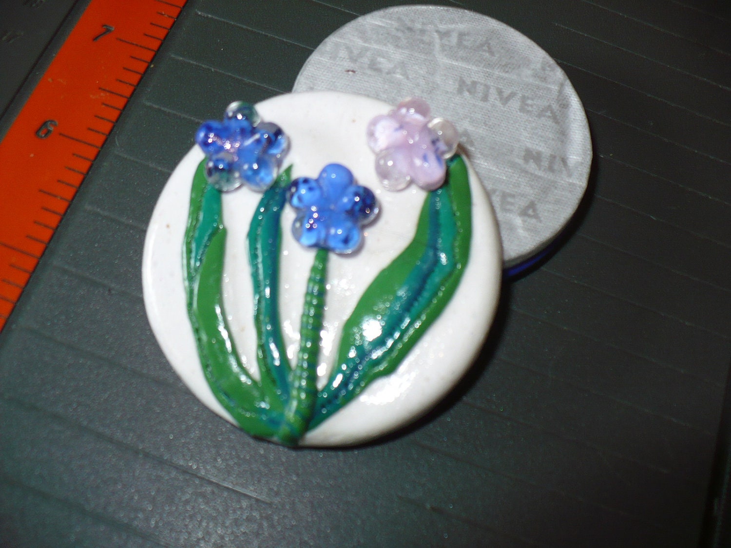 Flower Topped Nivea Hand Cream