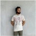 Ursa Major - mens tshirt - grizzly bear print with orange arrows on natural organic cotton t shirts - gift for him - S/M/L/XL