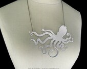 An Octopus Love Affair Necklace - Large 6" -  Mirror Acrylic (C.A.B. Fayre Original Design)