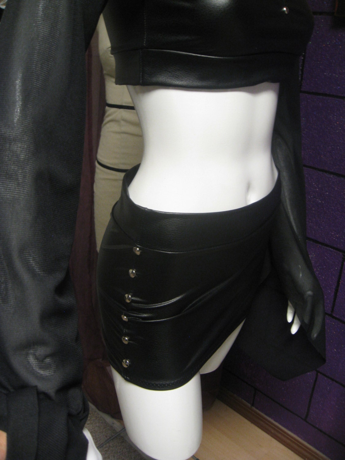 Black Metal Skirt