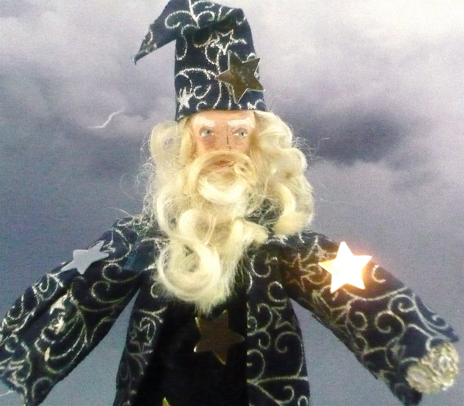 Miniature Art Merlin the Magician Doll From King Arthur
