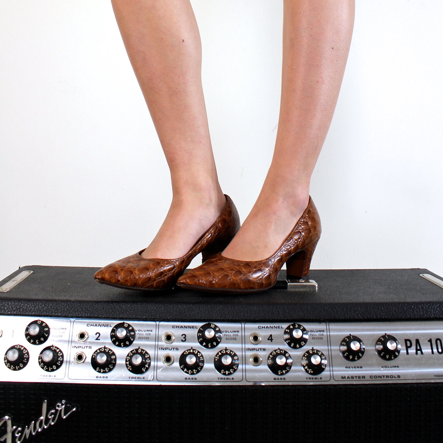 1950s Shoes / Pin Up Shoes / Alligator Shoes