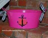 Anchor and Monogram Vinyl Decal