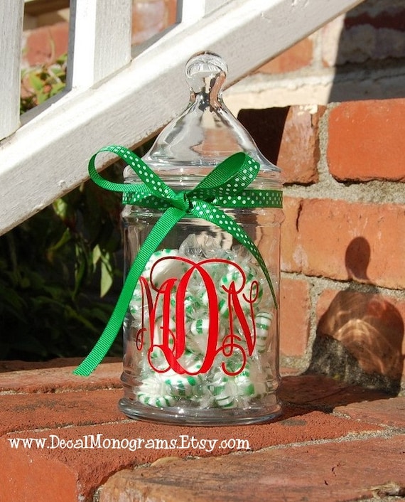 4 inch Vinyl Monogram Decal