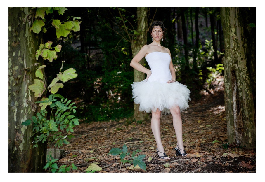 VIVIFROMAGE - Agnes bridal dress - tulle skirt - XS to L - free shipping