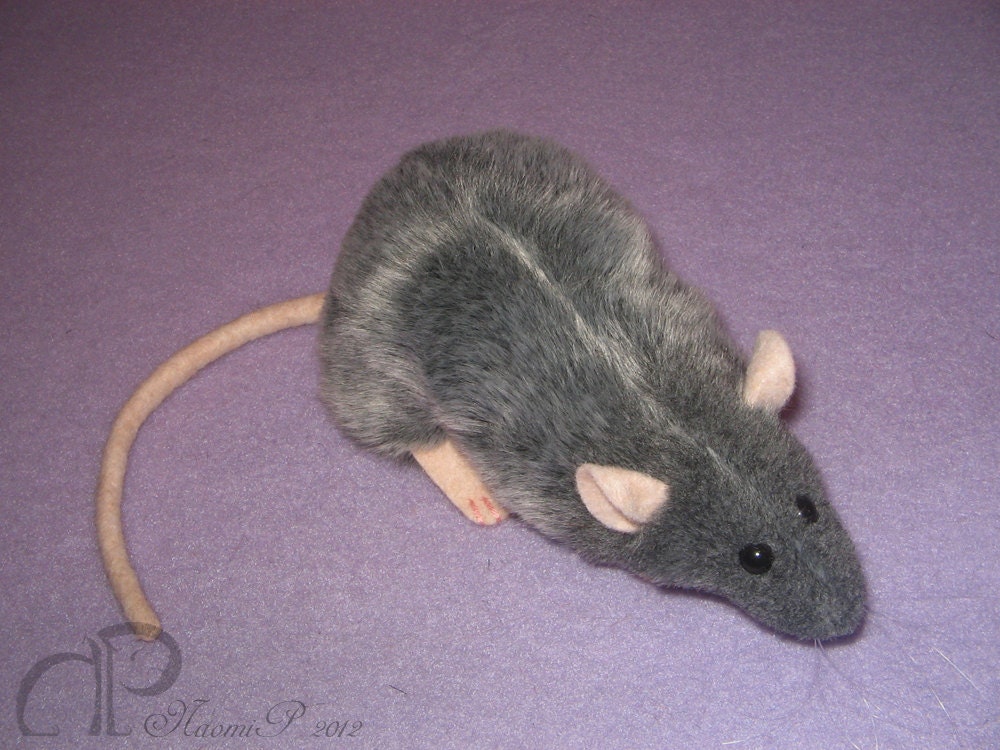 Blue Grey Rat Plushie