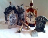 HAUNTED house Mansion POTION poison BOTTLES gargoyle tomb props