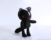 Skunk Plush Art Doll, Anise (Made to Order)
