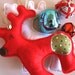 Christmas Decoration x Red Caribou PRANCER reindeer to hang on your tree