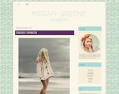 Premade Blogger Template Megan