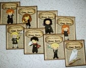 HARRY POTTER - Bookplates - Personalized - Set of 12 - Uncut - Self-Adhesive -  Custom - HPBP 230