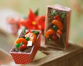 Dollhouse Miniature Food - Traditional Christmas Fruitcake - Gift for Christmas