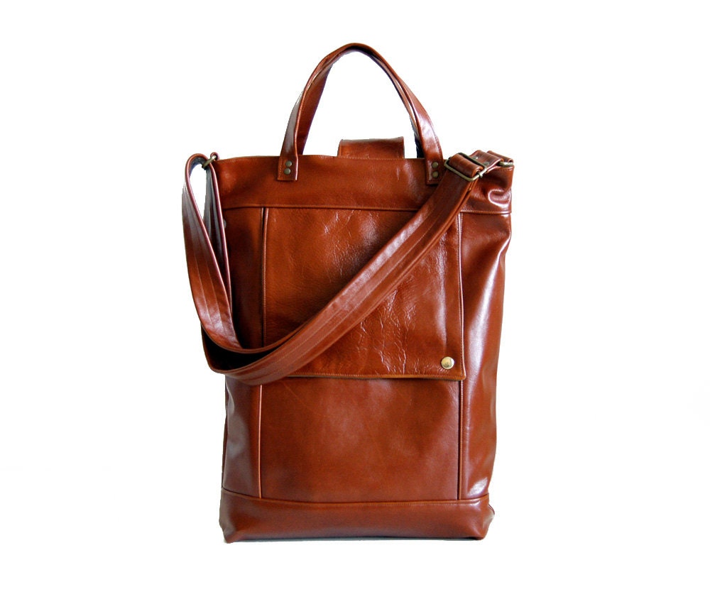Briefcase in Arabian Spice Leather - Made to Order