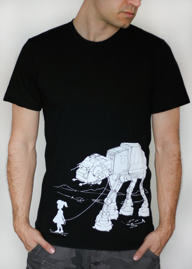 My Star Wars AT-AT Pet - American Apparel Mens t shirt / Unisex t shirt  ( Star Wars tshirt )