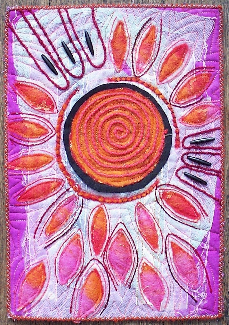 FIRE - art quilt - original design
