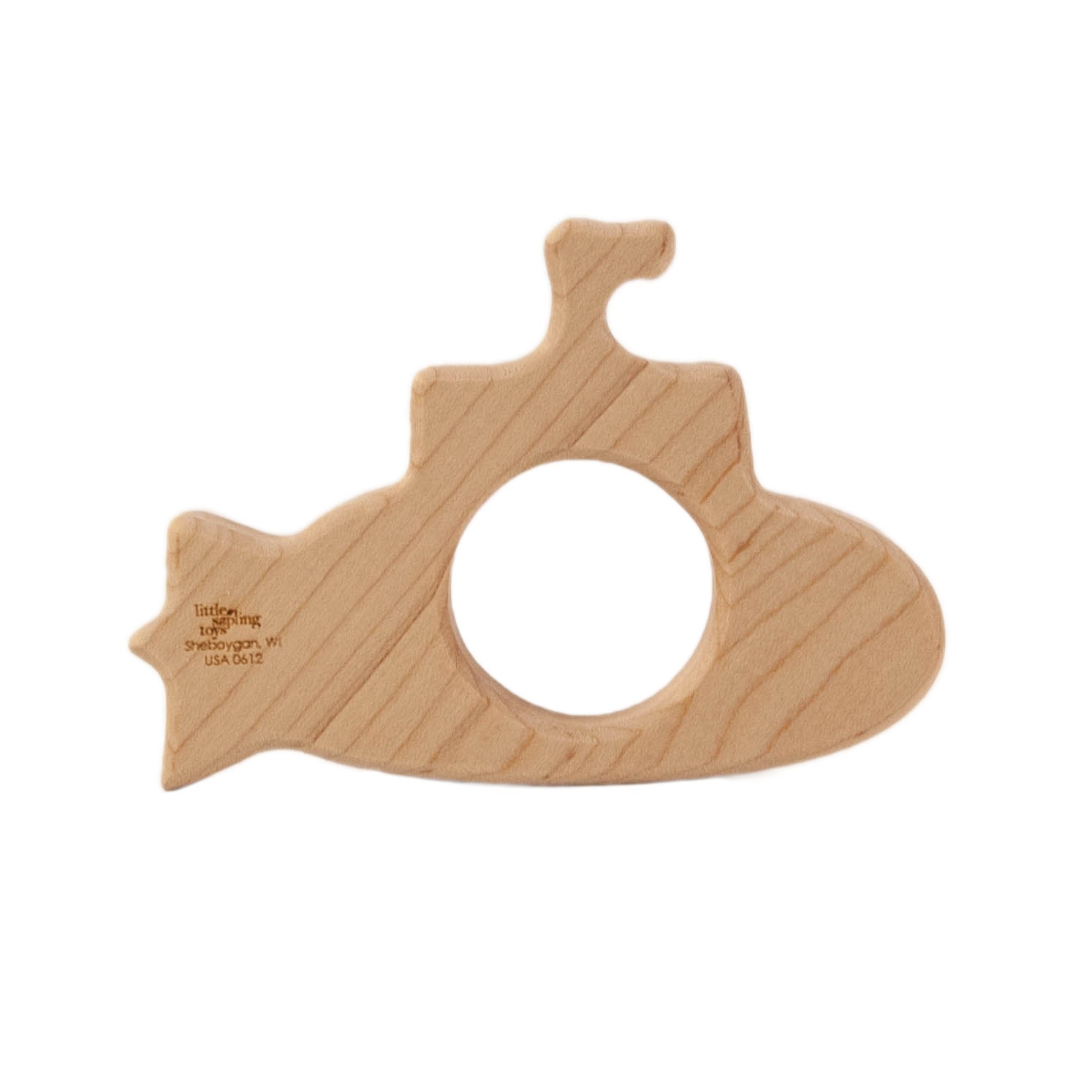Baby Toy Submarine wooden teether wood toy
