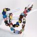 Multi colored Necklace - Colorful Vintage Buttons - Summer Accessory