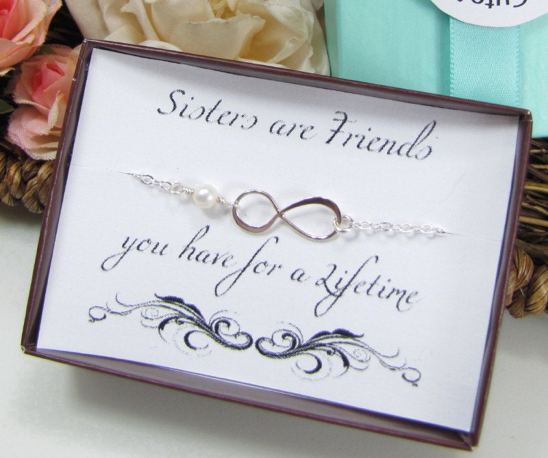 Infinity Necklace, Figure Eight Sterling Silver, Sister Necklace, Daughter Necklace, Friendship Best Friends Jewelry
