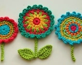 Crochet Flower Motifs  -  Crochet Garden Series