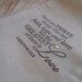 Favor Bags - SET OF 10 - 1 Corinthians 4x6 Muslin Favor Bags Gift Bags or Candy Bags - Item 1422