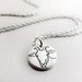 Tiny dairy goat necklace - silver - Capricorn