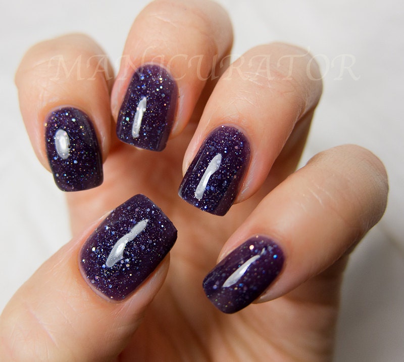 Witch Way Nail Polish - Purple Holographic Nail Lacquer 0.5 oz Full Sized Bottle