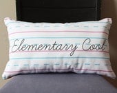 Penmanship Pillow - Elementary Cool, Script