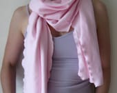 jersey knit organic cotton pink scarf for women free shipping - betsybdesign