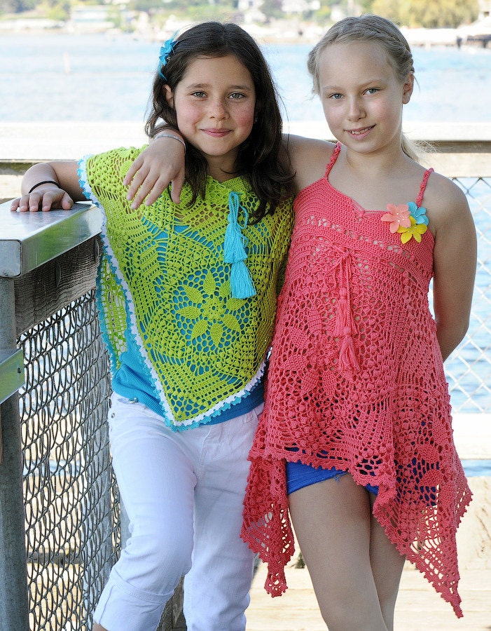 Petalline Dress & Poncho Crochet Pattern/Ebook PDF