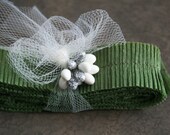 Evergreen Handmade Holiday Crepe Paper Ruffle Trim