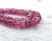 Tourmaline Rondelle AAA Pink Gemstone Micro Faceted 2.5 to 4.5mm Full strand Wholesale
